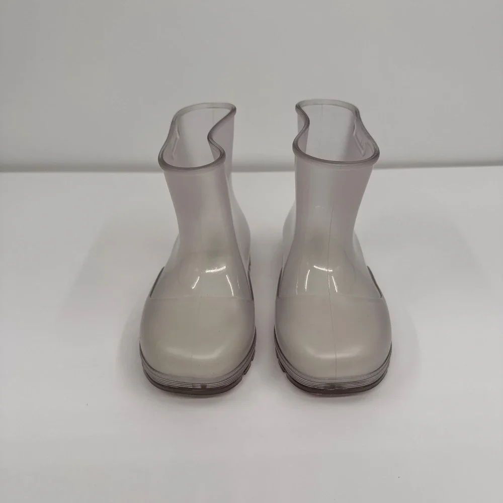 Mini Melissa‎ Kids Size 10 Translucent Clear Welly Wellington Rain Boots